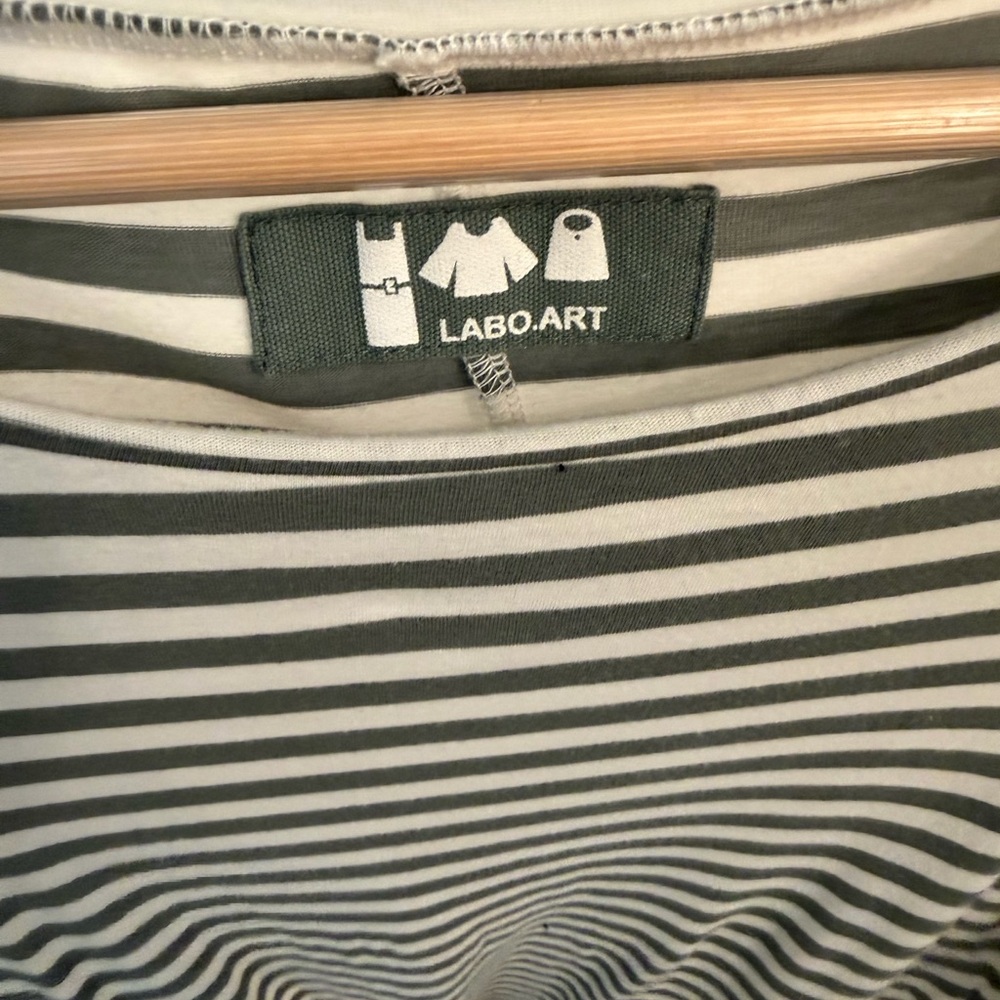 Labo.Art Gray Striped Women's Dress - Picture 2 of 5